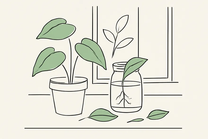 Leaf Propagation Success Rates: Whole Leaf vs. Petiole vs. Leaf Tip Cuttings